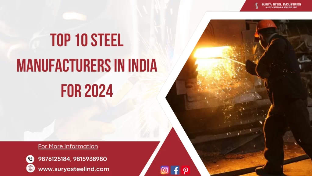 Top 10 Steel Manufacturers in India for 2024: An In-Depth Look